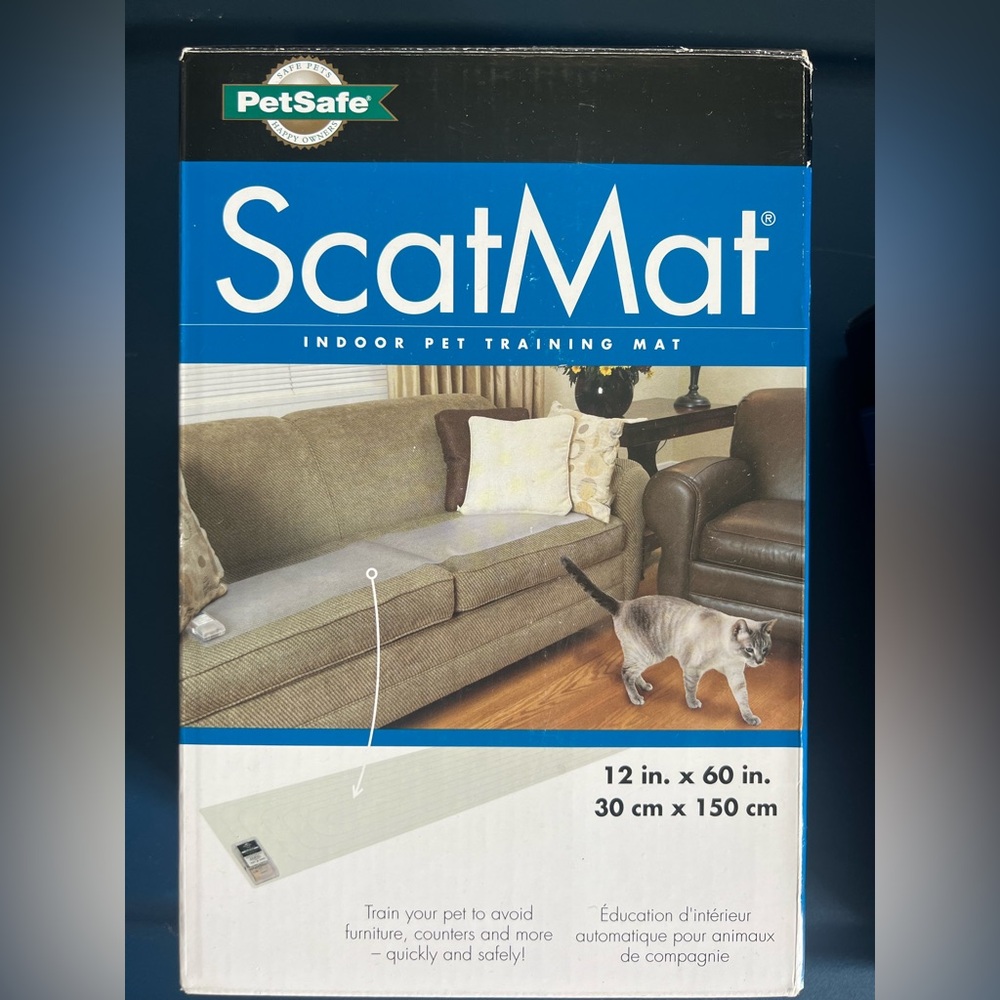 Sofa size Pet Safe Scat Mat New in box - 12” x 60”
